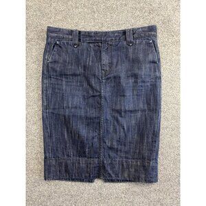 True Religion Skirt Womens 30 Denim Made in USA Pencil Midi Pockets Casual Jean